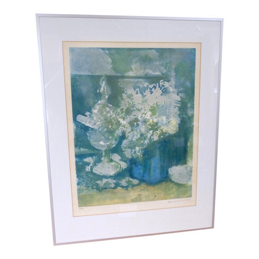 Kees Verwey (1900-1995) - Stilleven met bloemen, 20e eeuw, Nederlandse school, Stilleven, Ophalen of Verzenden, Tekening