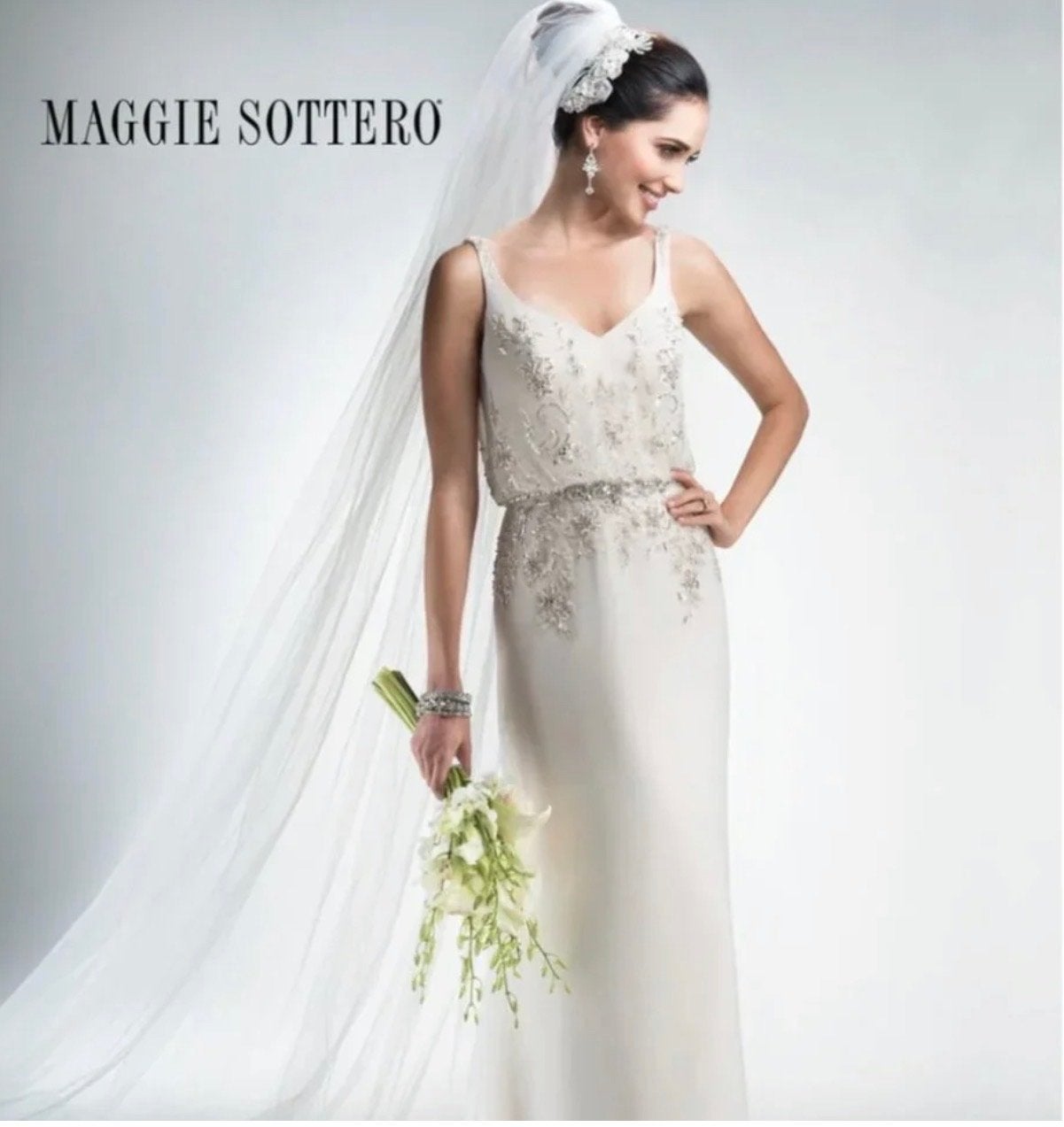 Maggie Sottero Trouwjurk - Nieuw met prijskaartje, Kleding | Dames, Ophalen of Verzenden, Nieuw, Wit, Trouwjurk