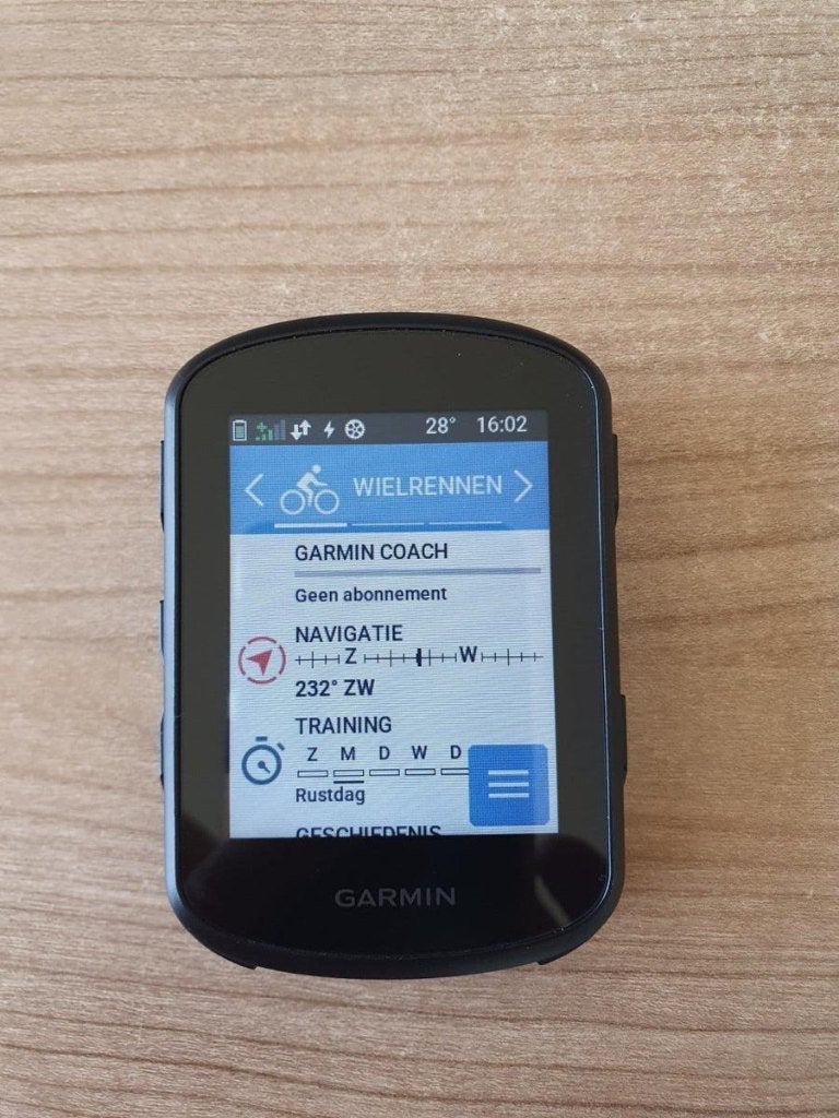 Garmin Edge 840, Ophalen, Nieuw