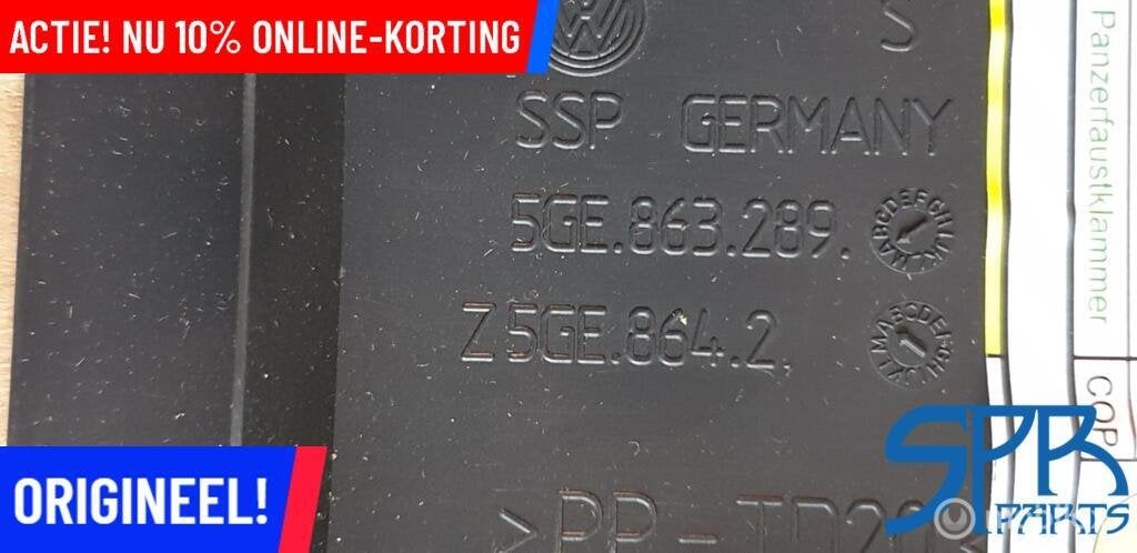 GOLF 7 E-GOLF AFDEKKING ARMLEUNING Middenconsole 5GE863289, Gebruikt, Volkswagen, Ophalen of Verzenden, Volkswagen