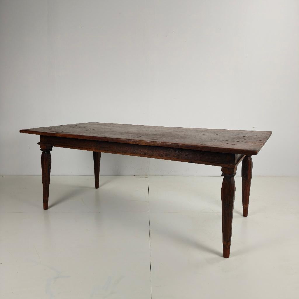Antieke koloniale eettafel, Antiek en Kunst, Ophalen of Verzenden