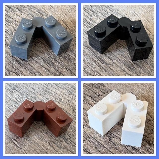 lego scharnier blokjes 1x2 in 5 kleuren, Ophalen of Verzenden, Nieuw, Losse stenen, Lego