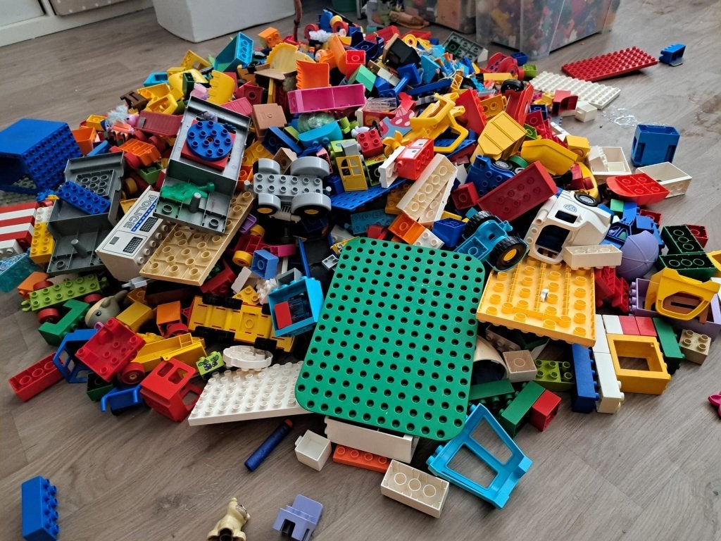 Grote partij originele LEGO DUPLO, Ophalen, Zo goed als nieuw, Inclusief minifiguren, Duplo