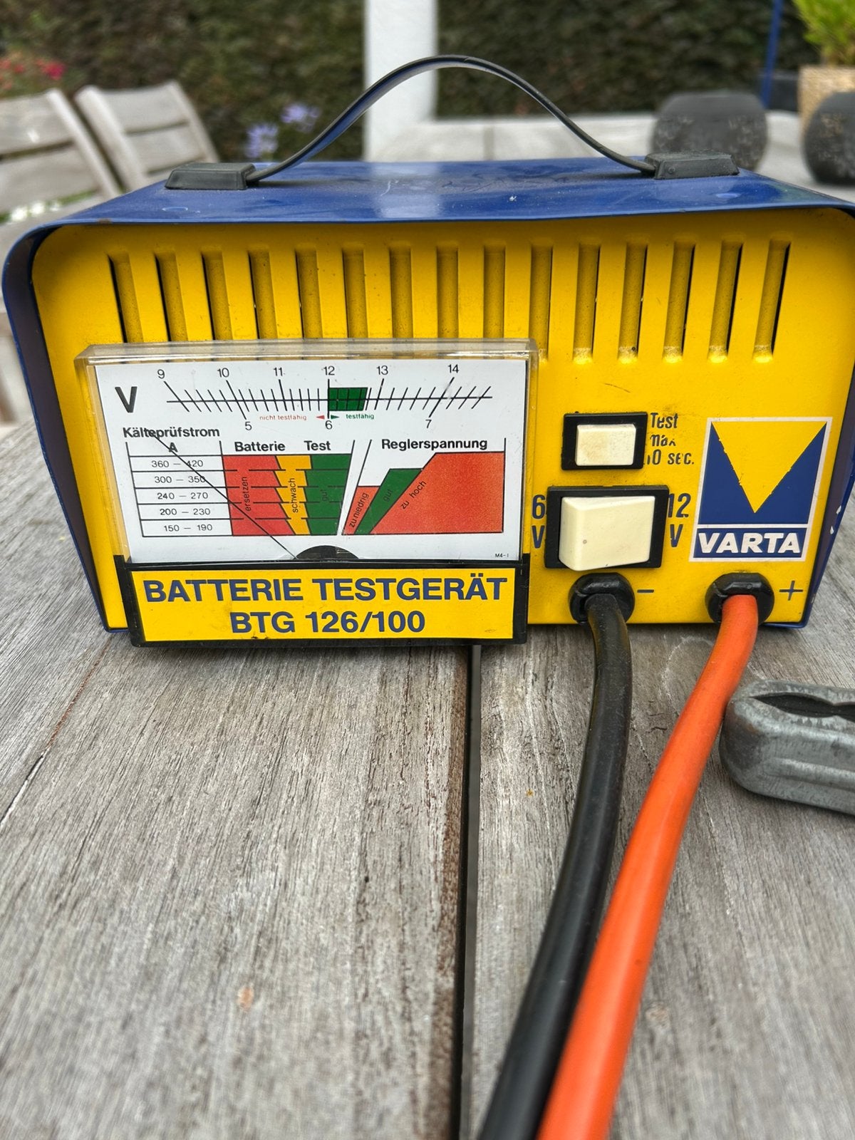 Top Accu test apparaat 6/12 Volt Varta, Ophalen of Verzenden, Gebruikt, Overige automerken