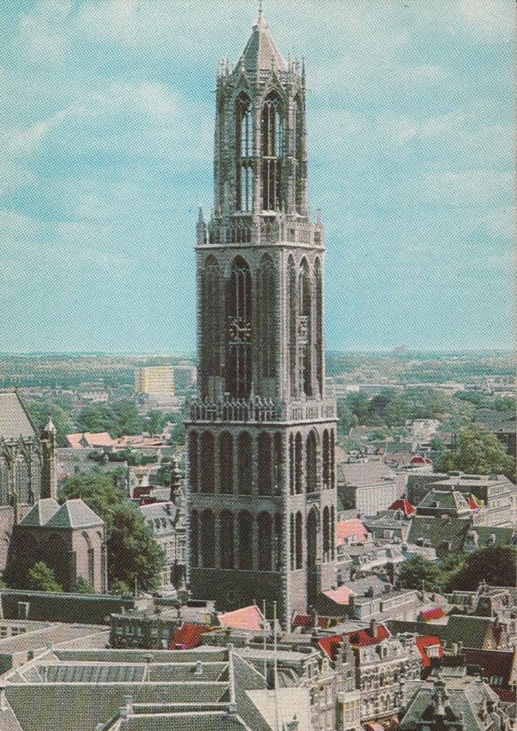 Utrecht Gezicht op de Dom, Ophalen of Verzenden, 1960 tot 1980, Ongelopen, Utrecht