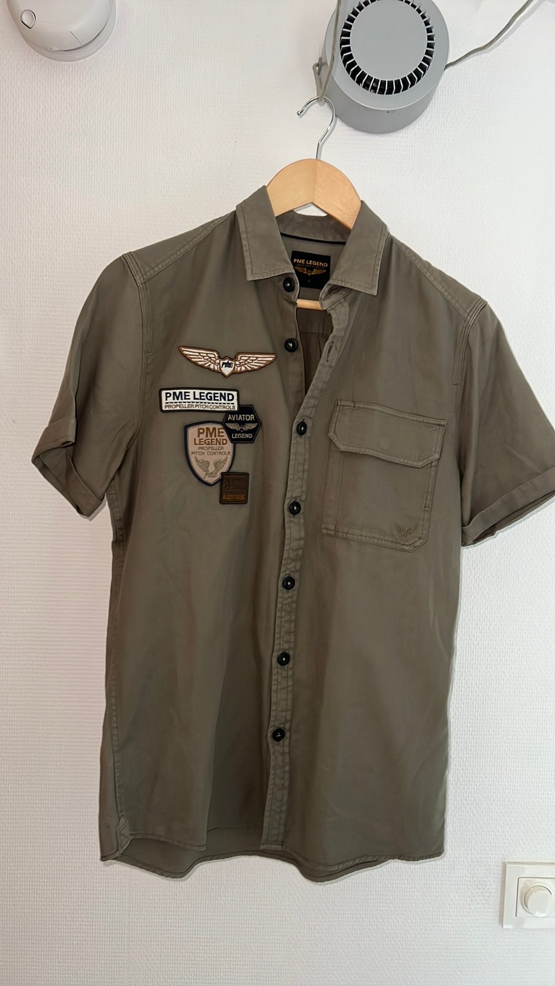 PME LEGEND OVERHEMD MAAT S, Ophalen of Verzenden, Zo goed als nieuw, Groen, Halswijdte 41/42 (L)