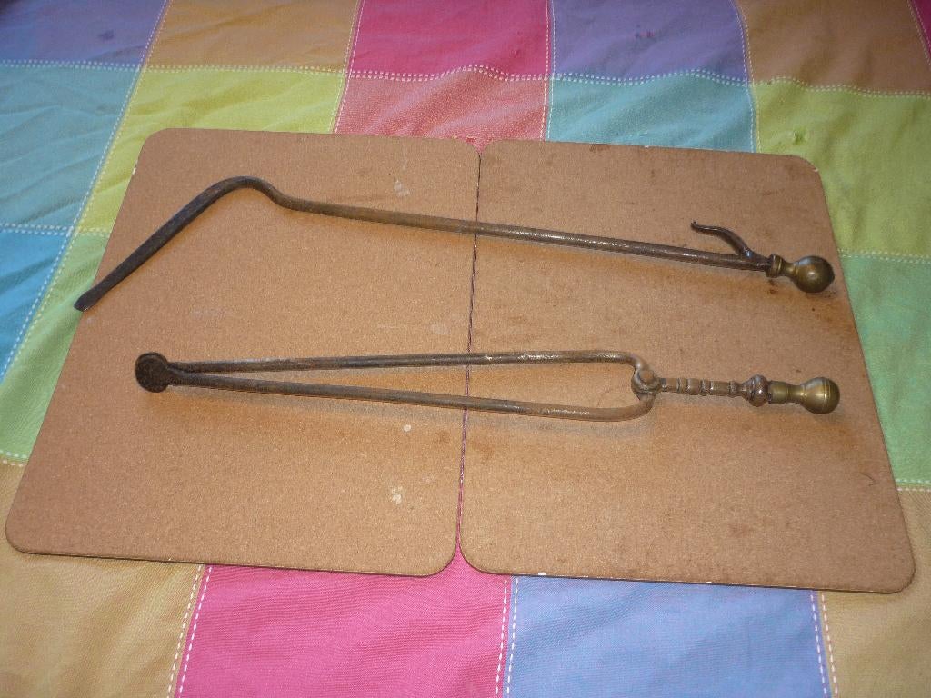 2 Kachel / open haard poken in gebruikte en goede staat, Ophalen of Verzenden