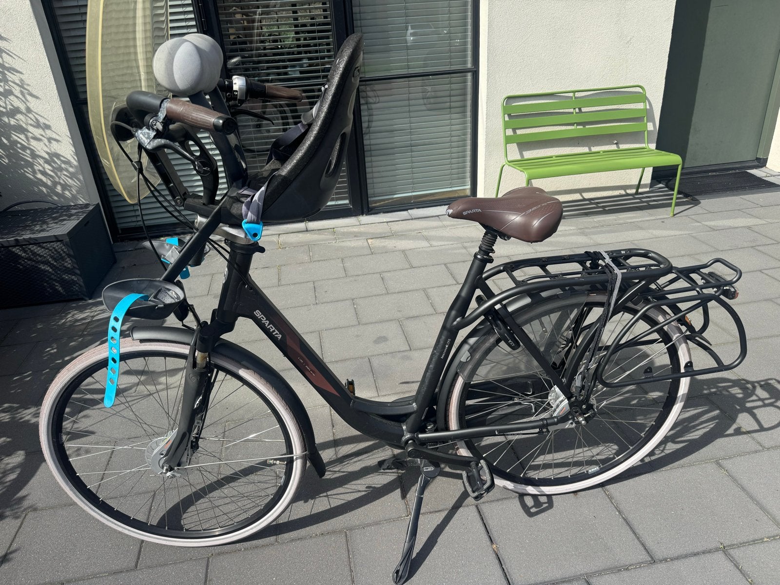 Sparta Amazone 4TE Damesfiets met kinderzitje, Fietsen en Brommers, Fietsen | Dames | Damesfietsen, Ophalen, Sparta, Trommelrem