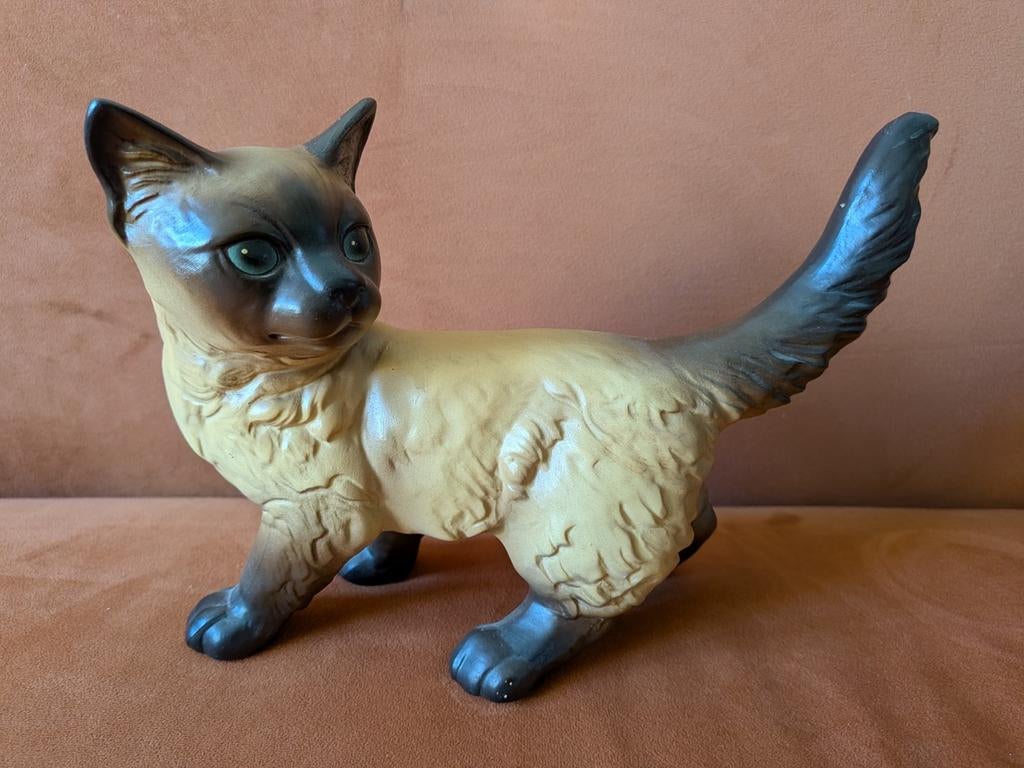 Goebel beeld Siamese kat, Ophalen of Verzenden, Zo goed als nieuw, Dier
