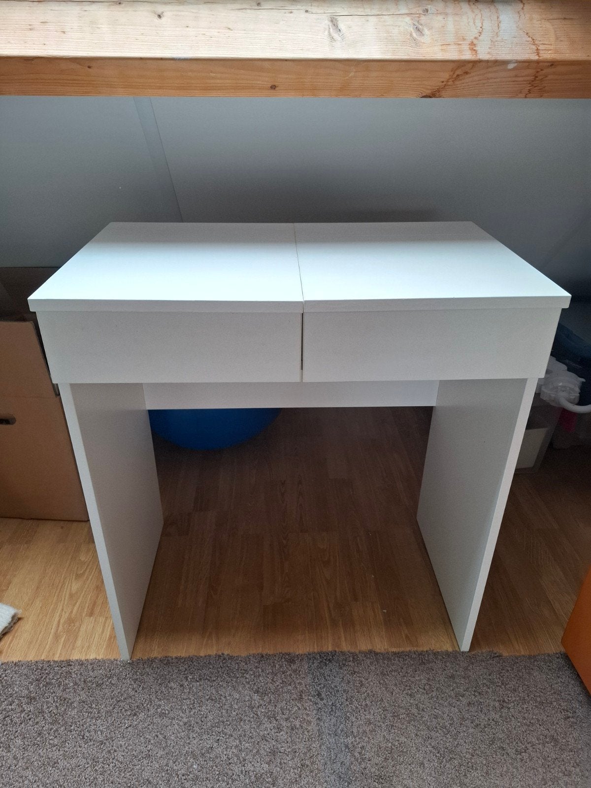 Make up tafel met spiegel wit, Ophalen, Tafel