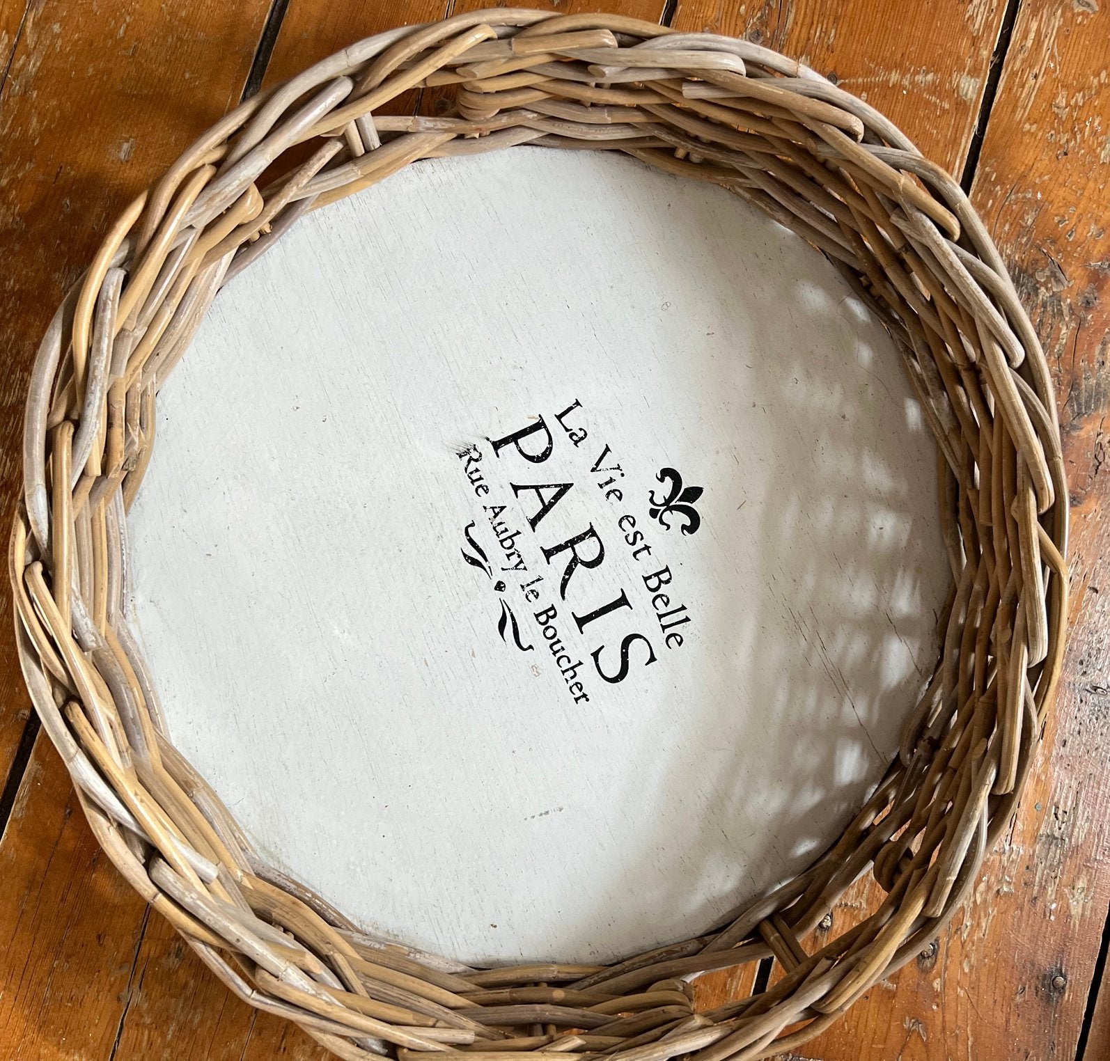 Brocante groot dienblad, Ophalen of Verzenden, Zo goed als nieuw, Hout