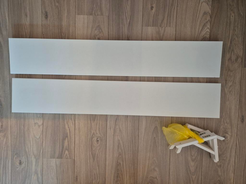 IKEA Bergshult 120x20cm - wandplanken wit, Ophalen, Gebruikt