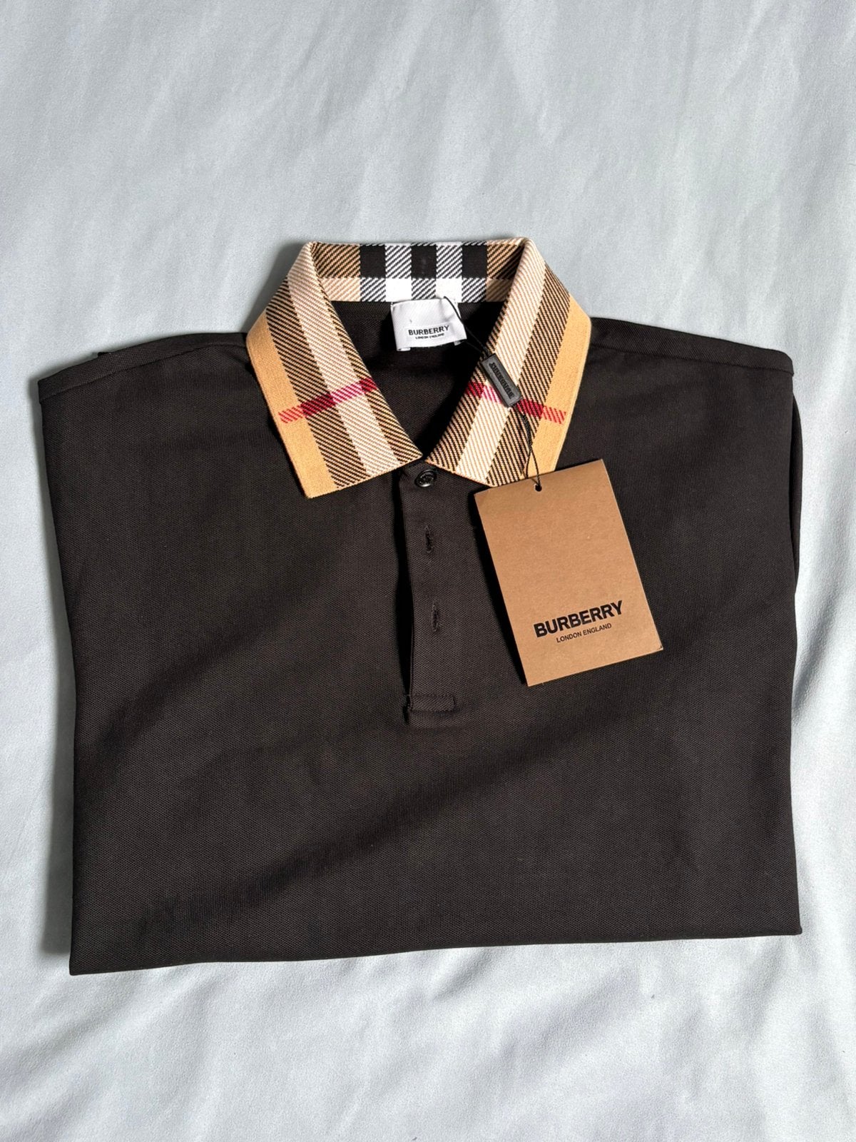 Burberry Polo maat M, Kleding | Heren, Polo's, Ophalen of Verzenden, Zo goed als nieuw, Zwart