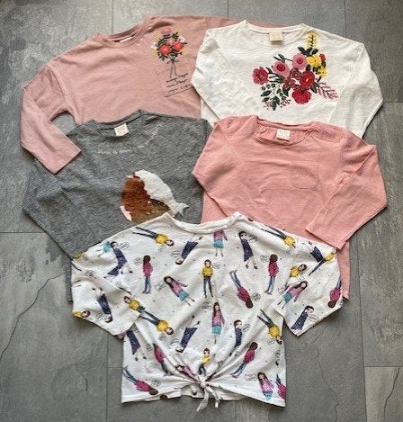 5 longsleeves van Zara, maat 110 (qwe), Meisje, Ophalen of Verzenden, Zo goed als nieuw, Zara girls