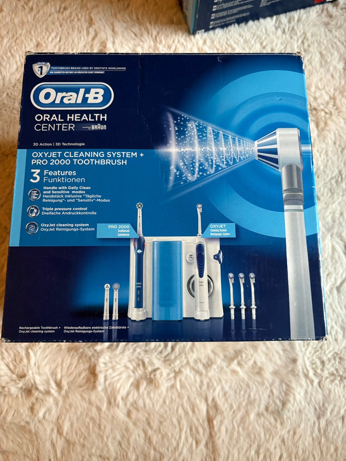 Oral-B Oral Health Center OxyJet + PRO 2000 tandenborstel, Ophalen of Verzenden, Nieuw, Tandenborstel