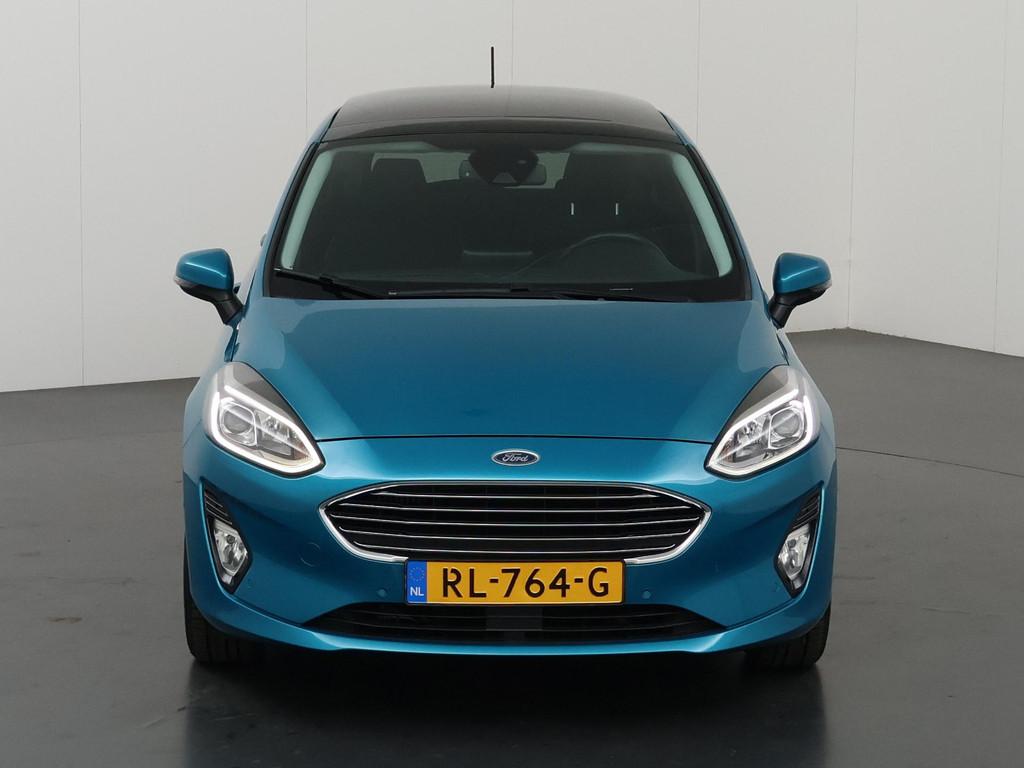 Ford Fiesta 1.0 EcoBoost Titanium | Panoramadak | Winterpack, Voorwielaandrijving, Gebruikt, Blauw, Origineel Nederlands