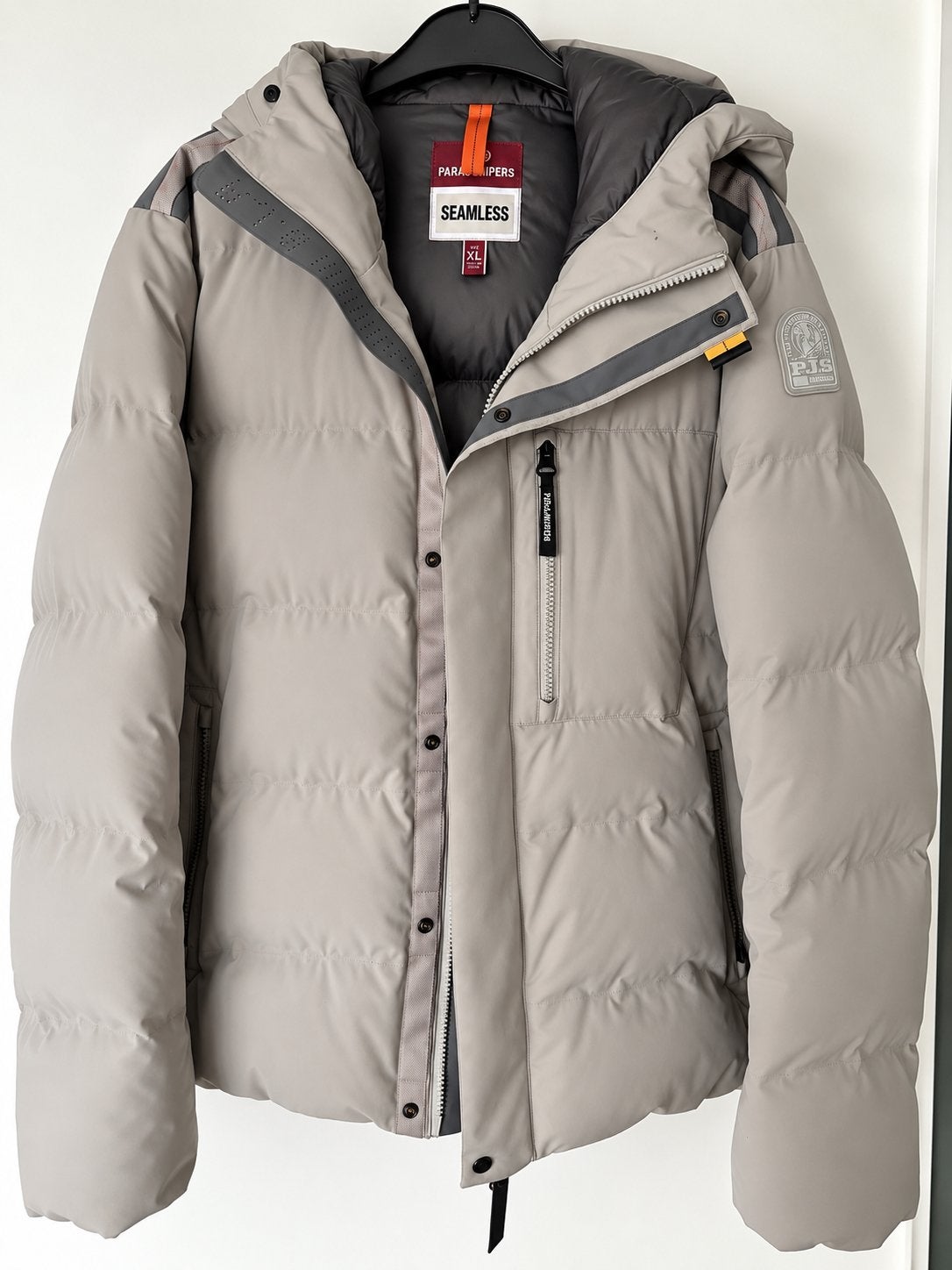 Parajumpers Seamless Winterjas - Maat XL, Kleding | Heren, Ophalen of Verzenden, Zo goed als nieuw, Maat 56/58 (XL), Grijs