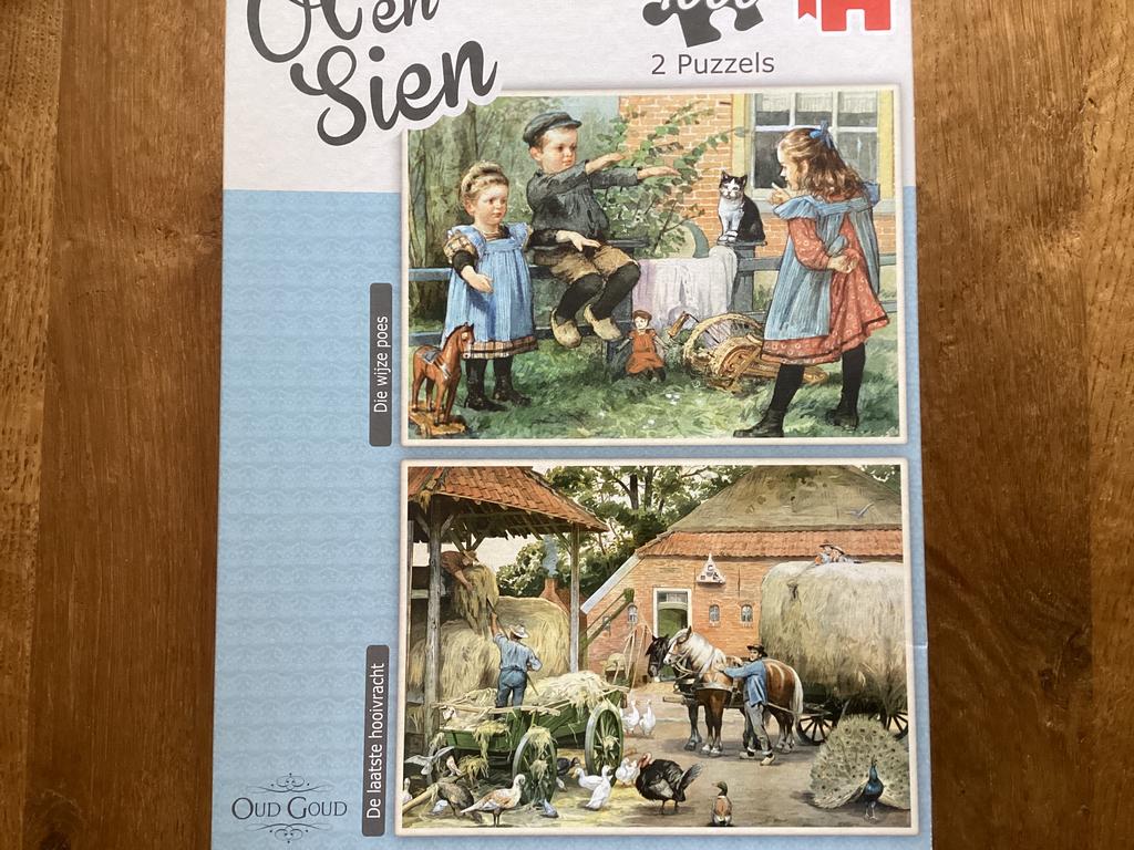 Ot en Sien legpuzzels. 2 x 1000 st., Ophalen of Verzenden, 500 t/m 1500 stukjes, Zo goed als nieuw, Legpuzzel