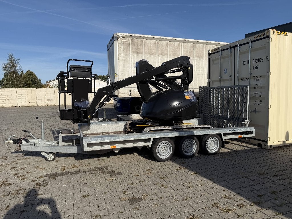 Nagano NUL070R-2 rupshoogwerker met machinetransporter, Ophalen, Graafmachine