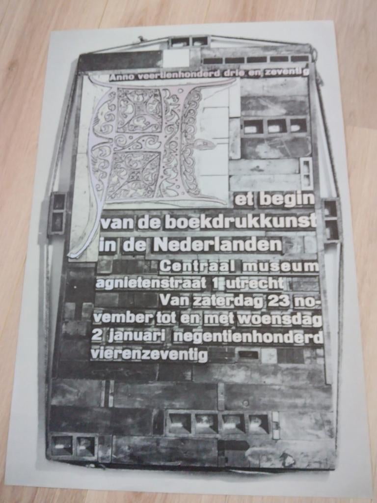 Begin boekdrukkunst Nederland - Centraal Museum Utrecht, Rechthoekig Staand, Ophalen of Verzenden, Zo goed als nieuw, A1 t/m A3