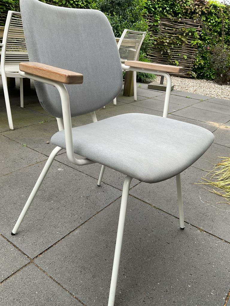 Set van 3 x 2 eetkamerstoelen, Ophalen, Gebruikt, Wit, Vijf, Zes of meer stoelen