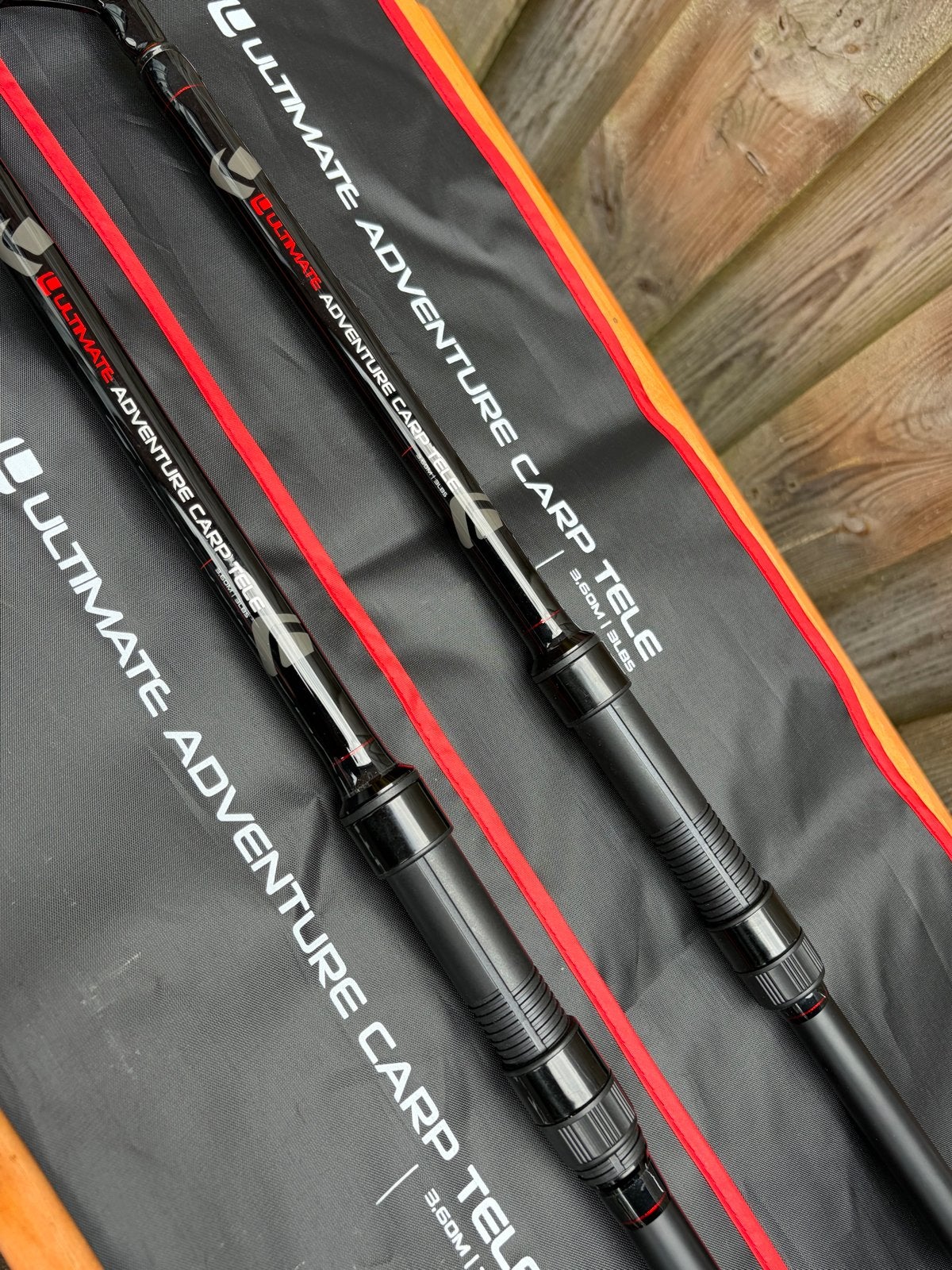 Ultimate Adventure Carp Tele Hengels 3lb (2 stuks), Watersport en Boten, Hengelsport | Algemeen, Ophalen, Zo goed als nieuw, Werphengel