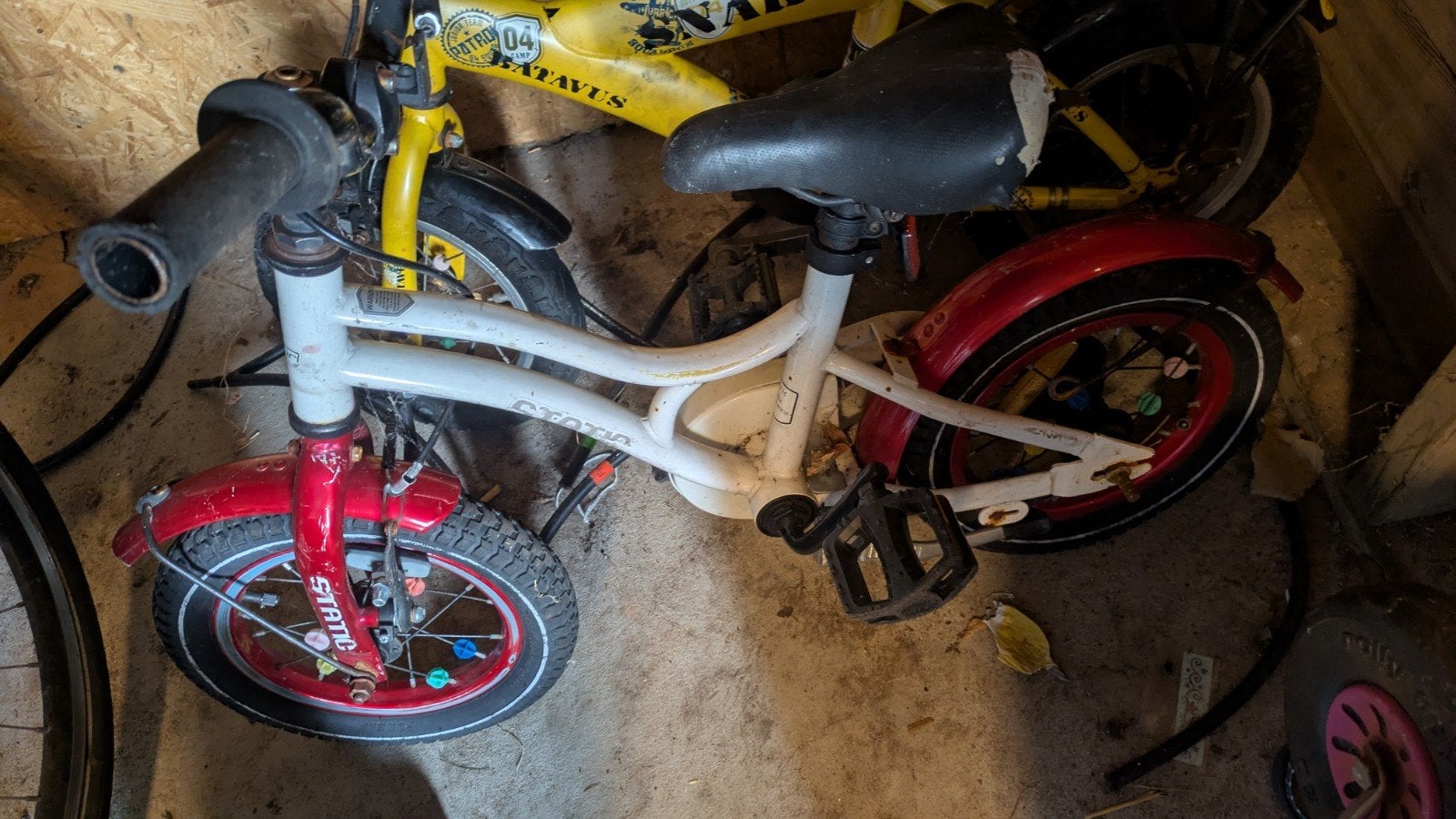 Puky kinderfiets met lekke band, Ophalen of Verzenden, Gebruikt, Minder dan 16 inch, Puky