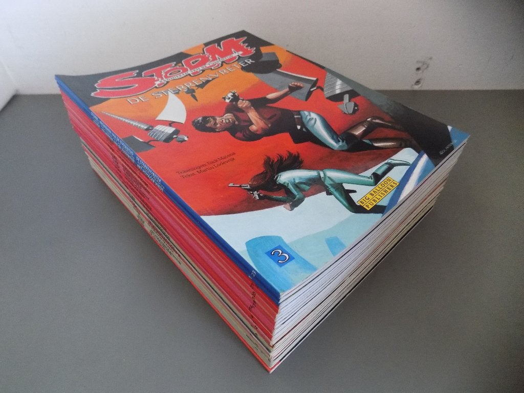 Storm ~ Complete serie 0 t/m 22 + 1 t/m 3, Boeken, Complete serie of reeks, Ophalen of Verzenden, Zo goed als nieuw, Don Lawrence
