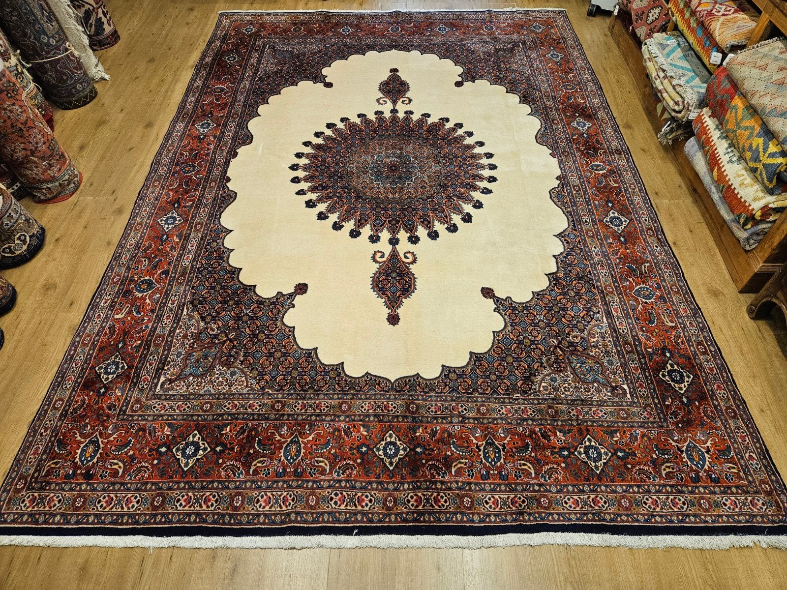 Handgeknoopt perzisch tapijt moud 347x250, Info@SlatsAntiek.nl, Perzisch, Vof Slats Antiek, Ophalen of Verzenden