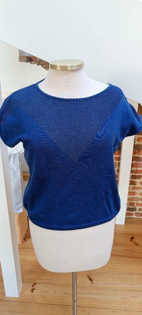 Mooie blauwe t-shirt Nathalie Vleeschouwer S, Nathalie Vleeschouwer, Blauw, Ophalen of Verzenden, Zo goed als nieuw