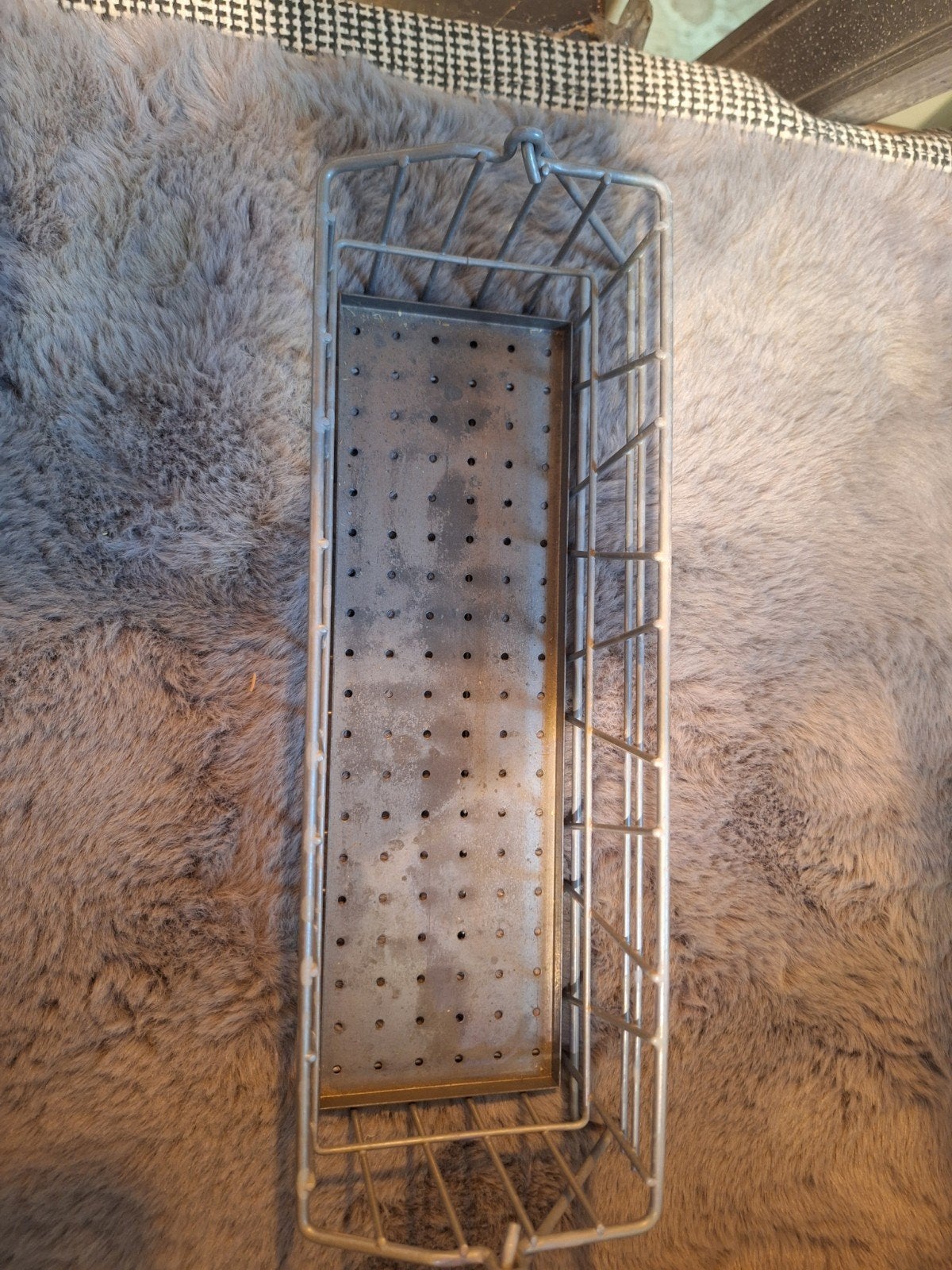 Metalen draadmandje voor opslag of decoratie, Gebruikt, Mand, Ophalen of Verzenden, Metaal