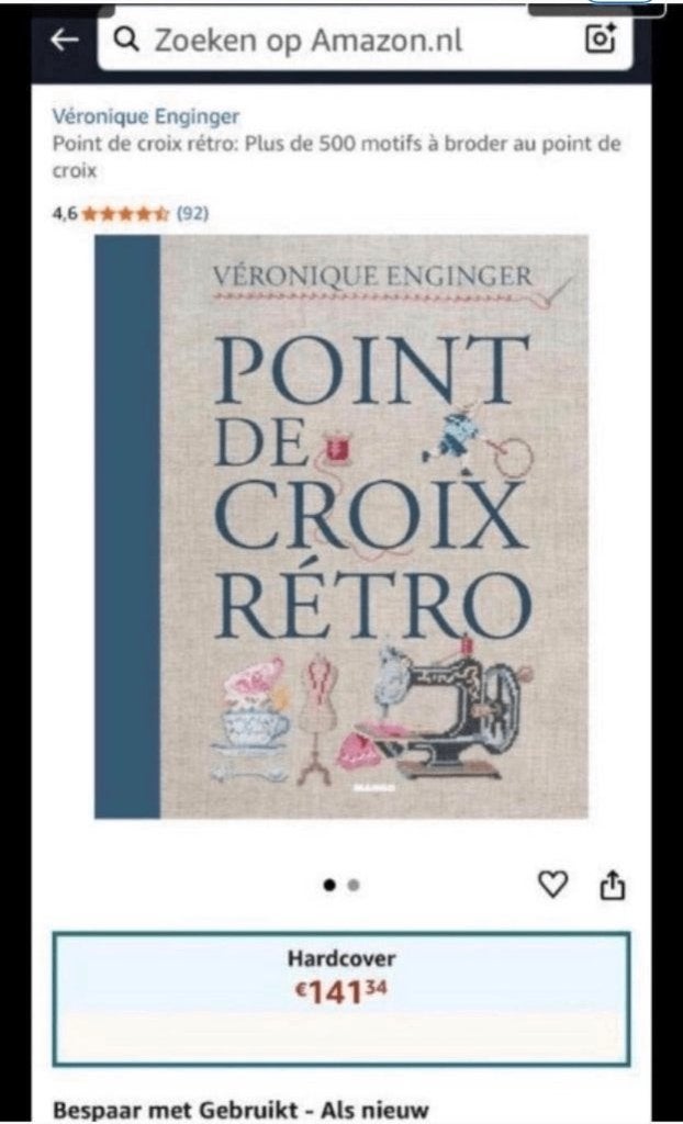 POINT DE CROIX RETRO VÉRONIQUE ENGINGER, Hobby en Vrije tijd, Verzenden, Zo goed als nieuw, Machineborduren, Patroon