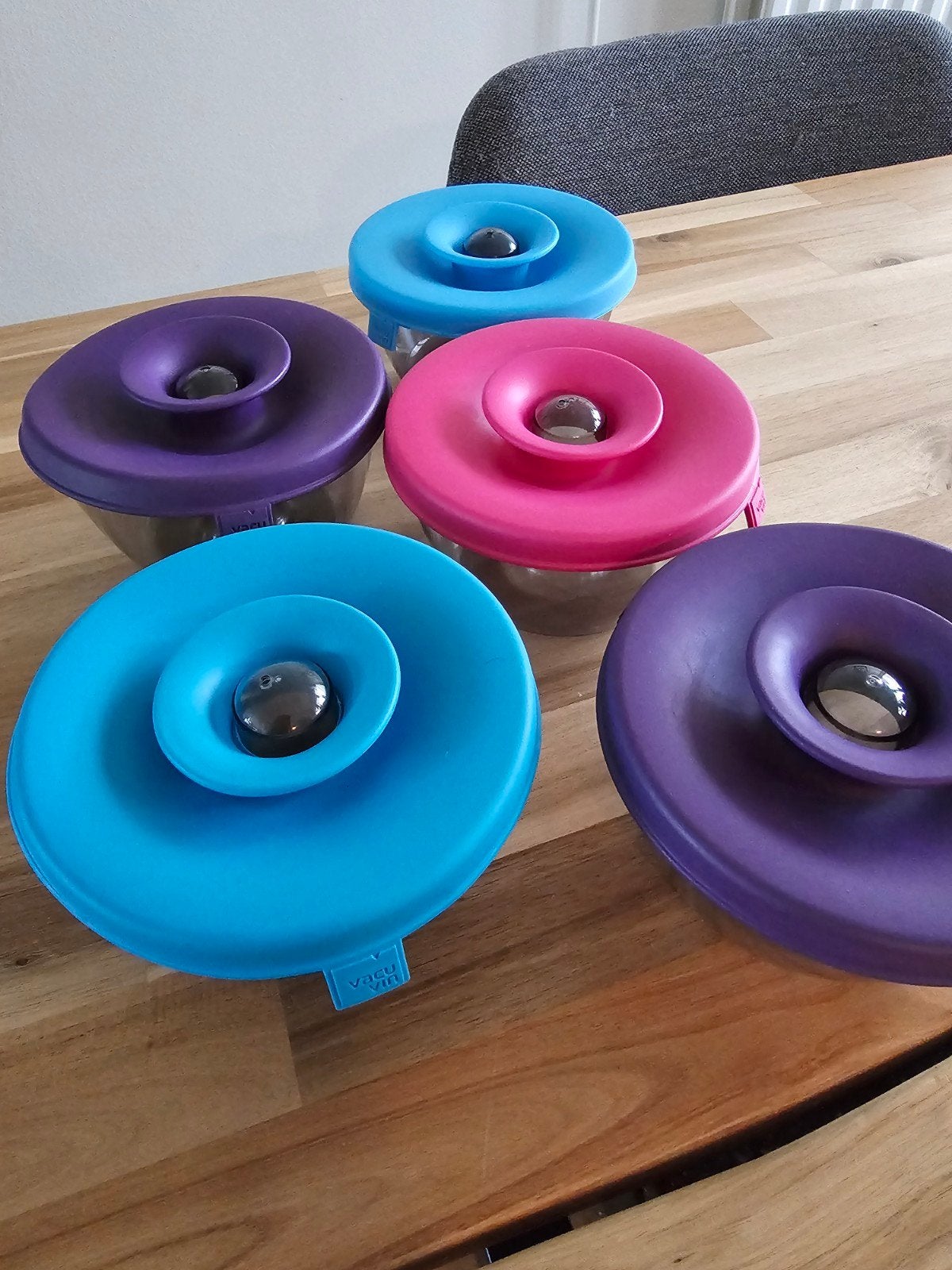 5x PopSome Candy & Nuts Dispenser (0,45L) - BPA-vrij, Gebruikt, Kunststof, Ophalen of Verzenden, Voorraadpot