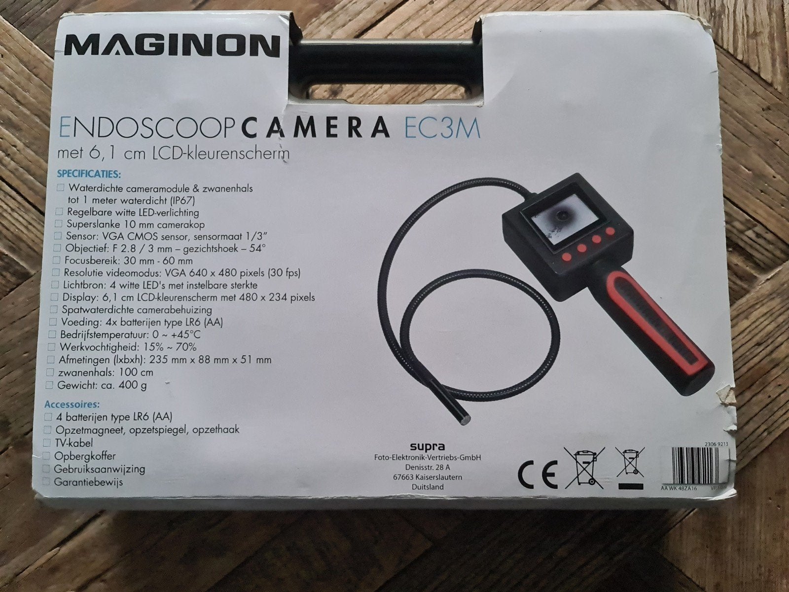 nieuw MAGINON Endoscoopcamera EC3M met 6,1 cm LCD-kleurensch, Ophalen of Verzenden, Nieuw, Overige merken, Minder dan 8x