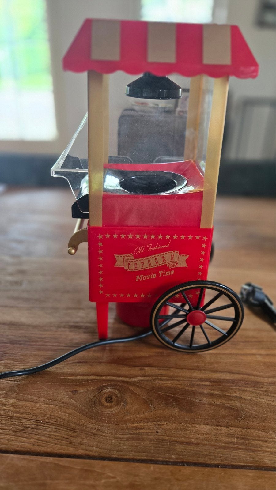 Retro Popcornmachine - Perfect voor filmavonden!, Ophalen of Verzenden, Gebruikt