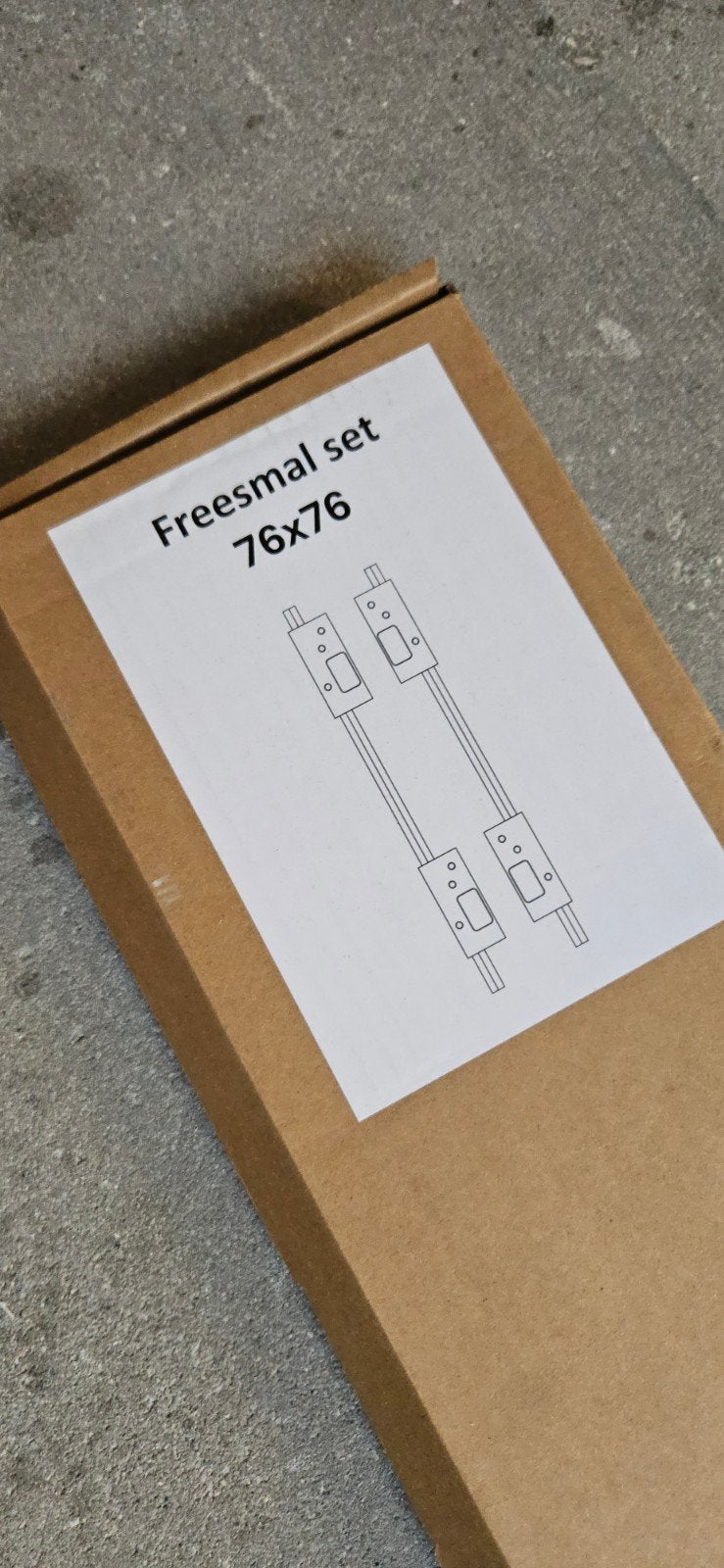 Freesmal set 76x76 voor sloten en scharnieren, Ophalen, Zo goed als nieuw, Bovenfrees, Wovar.nl