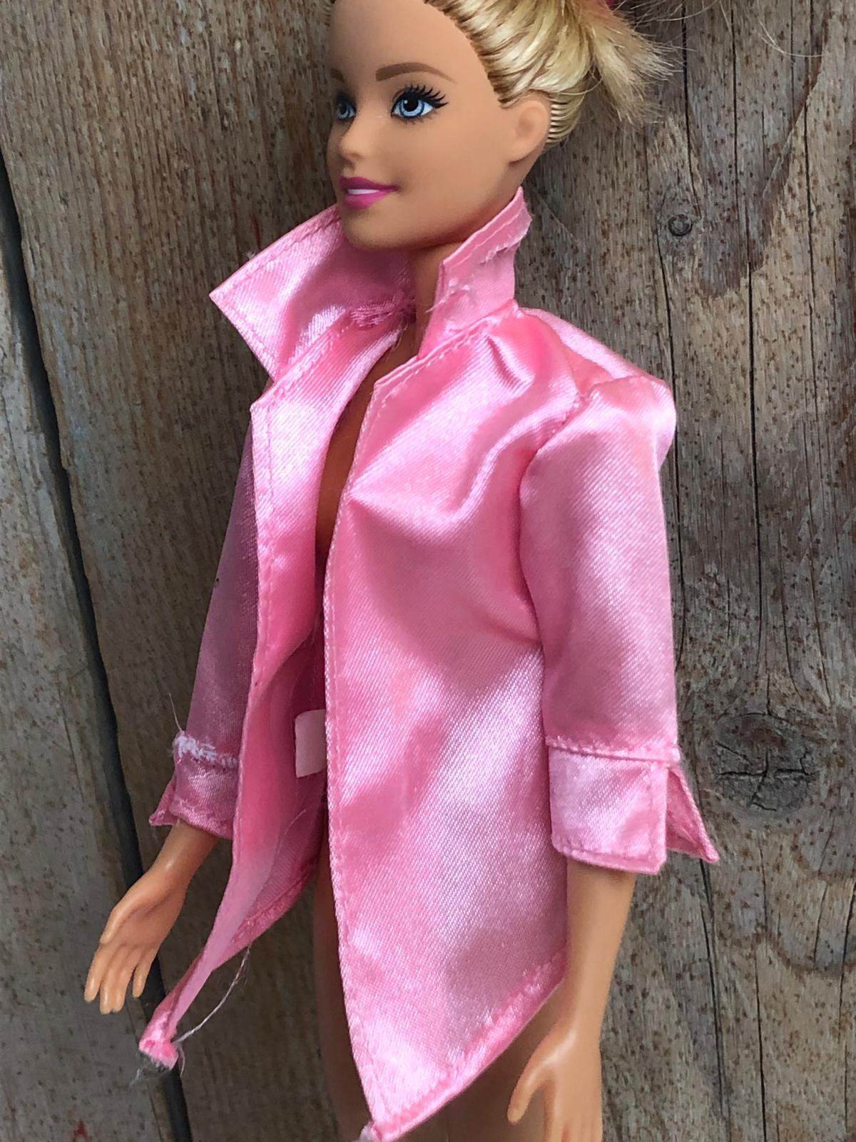 Roze glanzend jasje, Ophalen of Verzenden, Zo goed als nieuw, Barbie