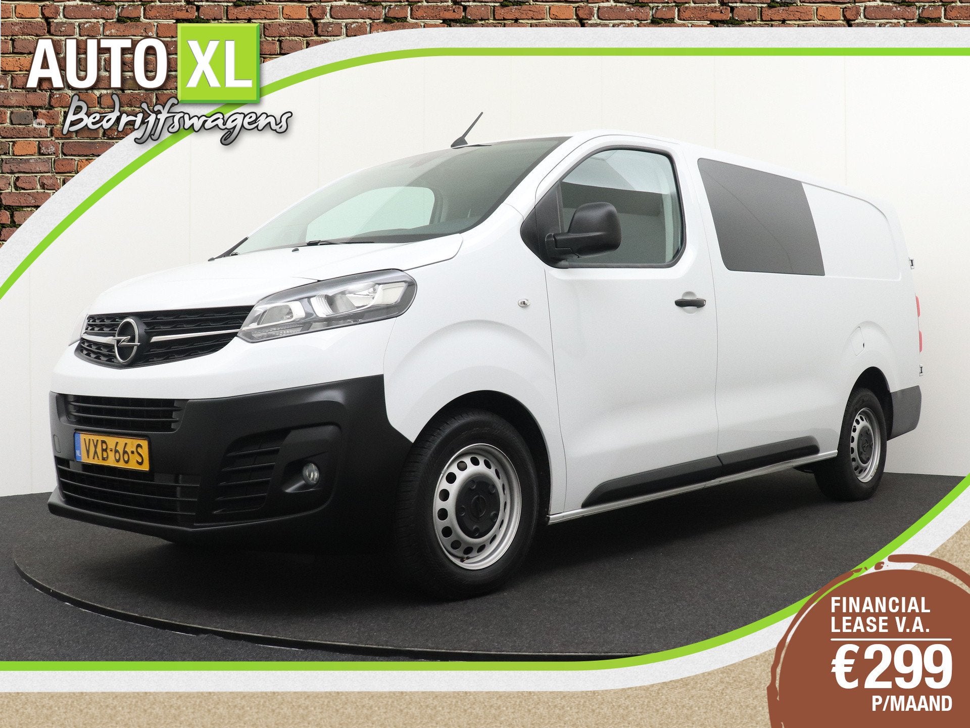 Opel Vivaro 2.0 145 PK L3 DC 6-Pers Trekhaak Betimmering Car, Auto's, Stof, Gebruikt, 4 cilinders, Wit
