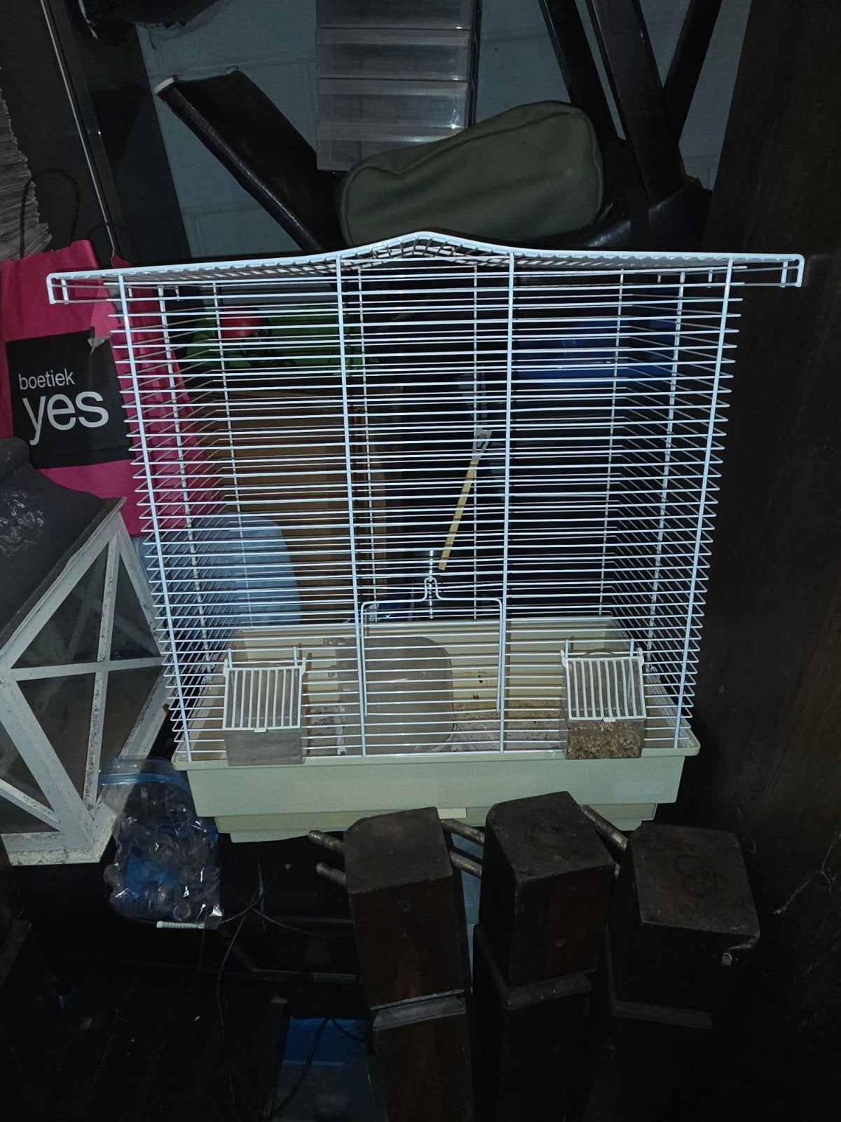 2 vogel kooien, Ophalen, Hout, Vogelkooi