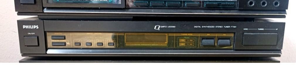Philips FT561 Digitale Synthesized Stereo Tuner, Ophalen of Verzenden, Gebruikt, Analoog