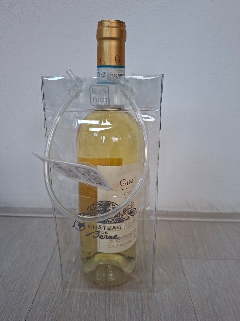 Ice Bag Wijnkoeler met ijsblokjes - Nieuw in verpakking, Overige typen, Kunststof, Nieuw, Ophalen of Verzenden