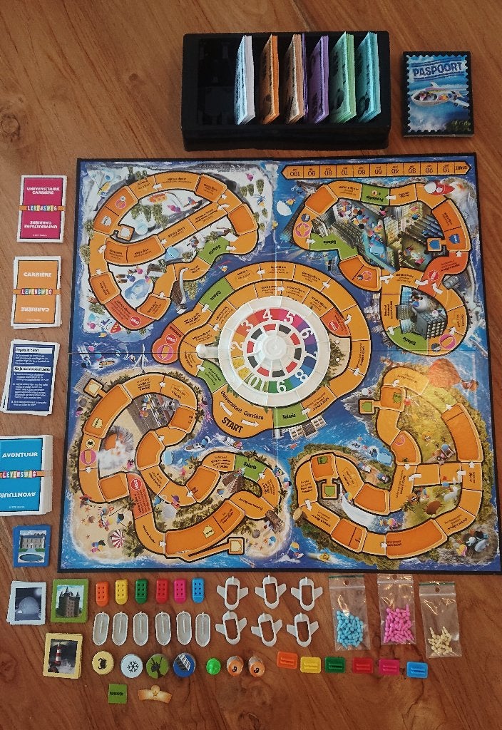 Levensweg Avonturen Editie, Hobby en Vrije tijd, Gezelschapsspellen | Bordspellen, Vijf spelers of meer, Ophalen of Verzenden