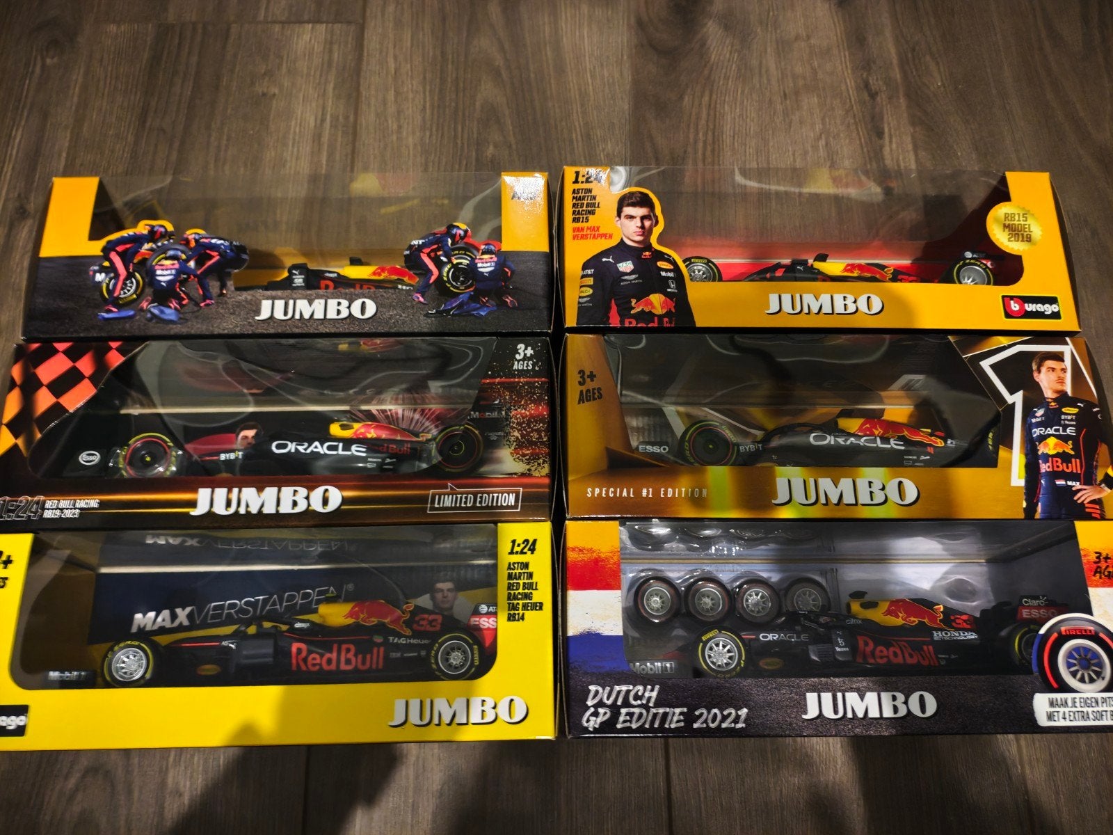 Max Verstappen Burago Schaalmodellen - Diverse Edities, Overige merken, Auto, Groter dan 1:32, Nieuw