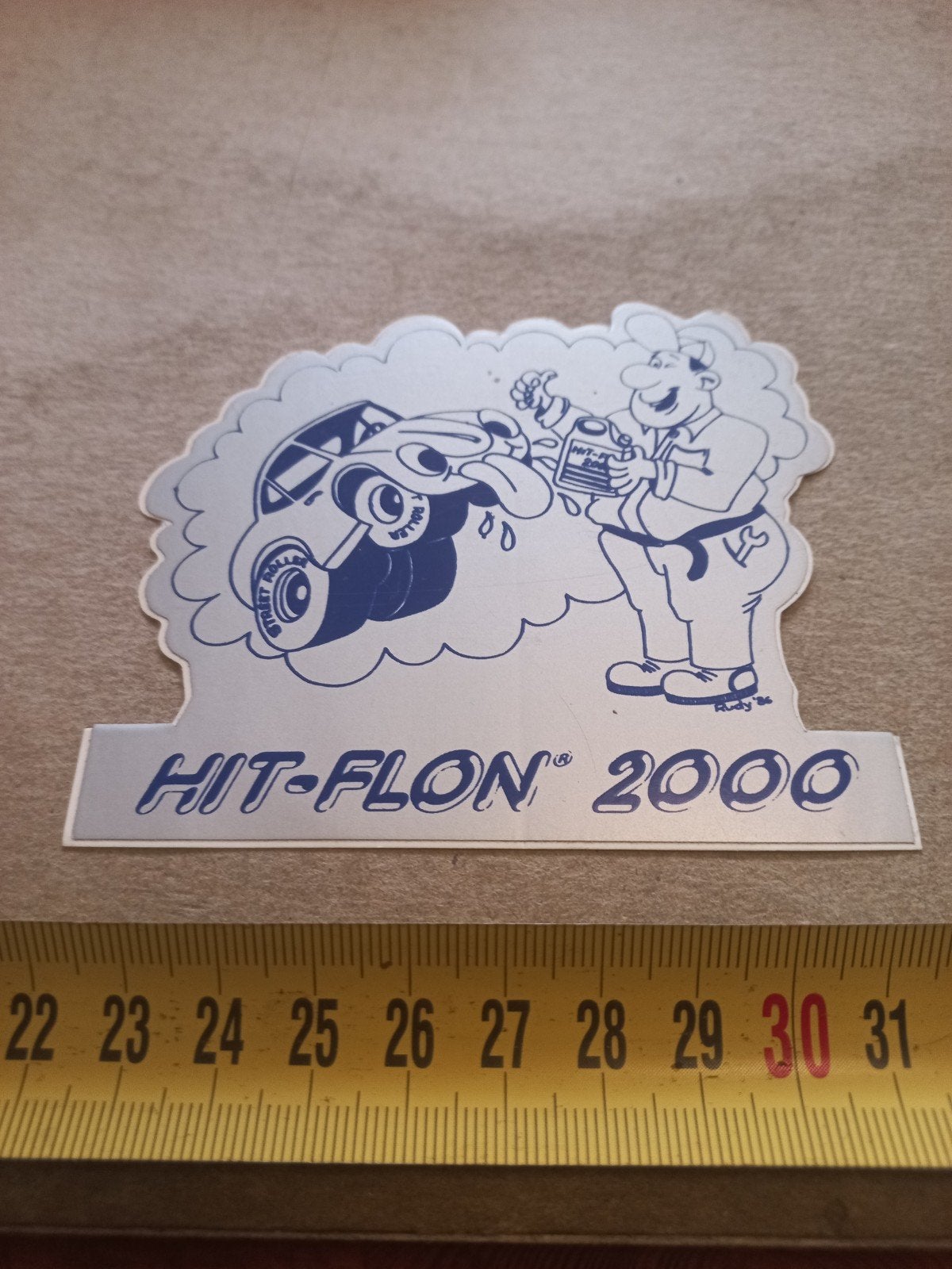 Vintage Hit-Flon 2000 Auto Sticker - Rudy '86 Design, Ophalen of Verzenden