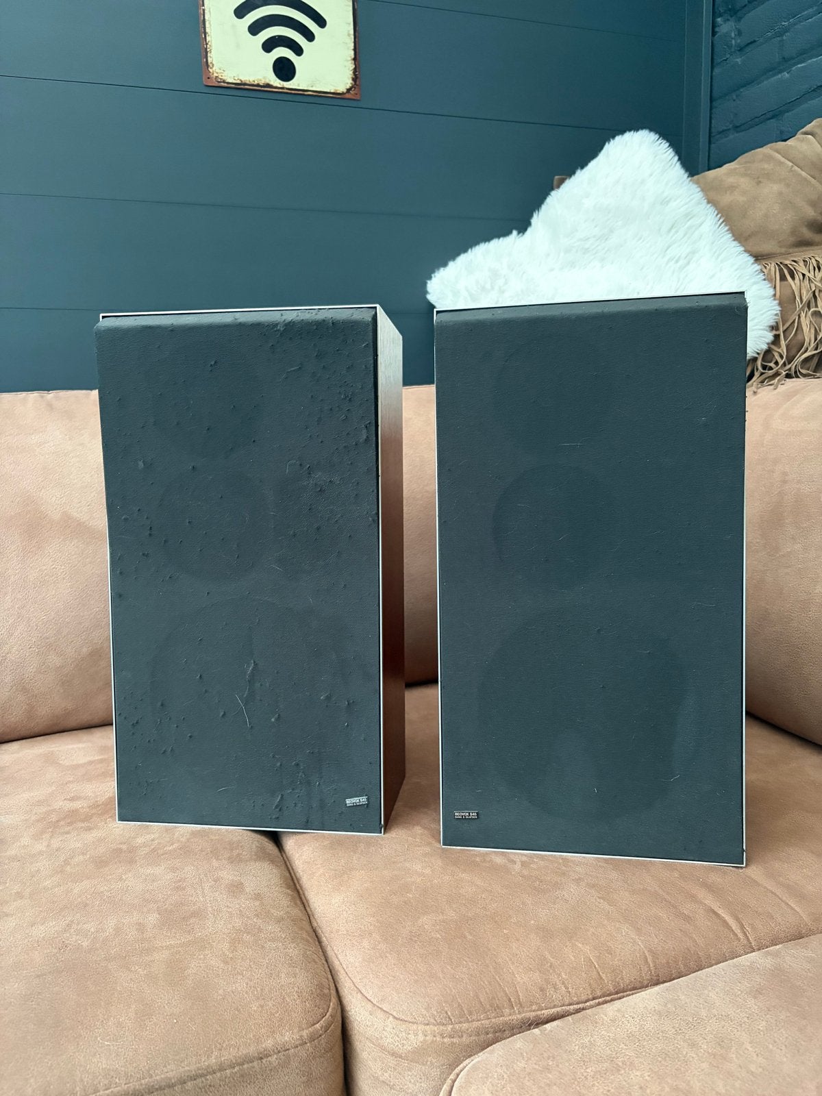 B&O Beovox S45 speakers - Vintage design, Stereo speakers, Gebruikt, Ophalen of Verzenden, 60 tot 120 watt