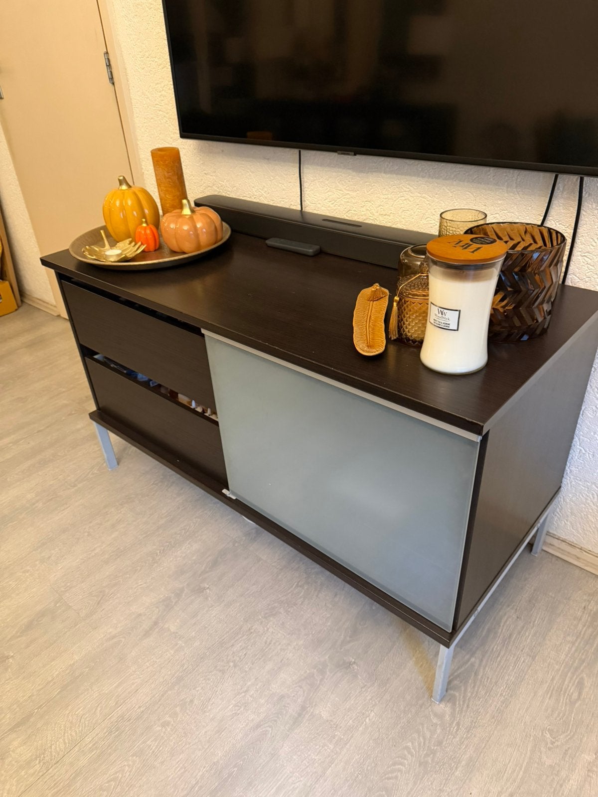 Tv meubel en lage salontafel, Huis en Inrichting, Ophalen, 100 tot 150 cm, Zo goed als nieuw, Minder dan 100 cm