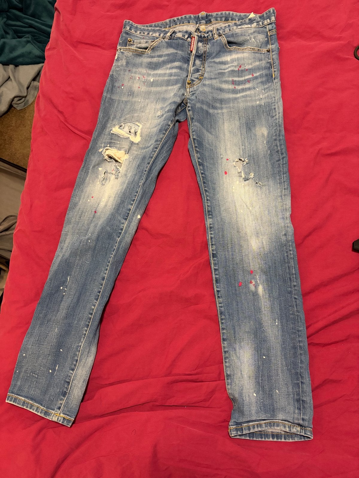 Originele Dsquared2 Jeans - maat 52, Ophalen of Verzenden, Zo goed als nieuw, Blauw, W36 - W38 (confectie 52/54)