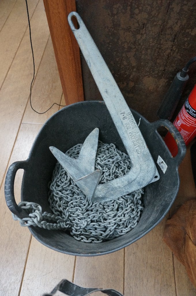 Bruce Anker 7.5 kg met ketting - Gebruikt, Ophalen, Gebruikt, Ankeren en Afmeren, Zeilboot of Motorboot