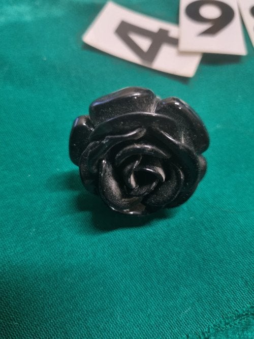 Ring zwart kunststof maat 10 no498, Ophalen of Verzenden, 'T Olde Gre-j, Info@toldegrej.nl, Endepoelstraat 20f Didam