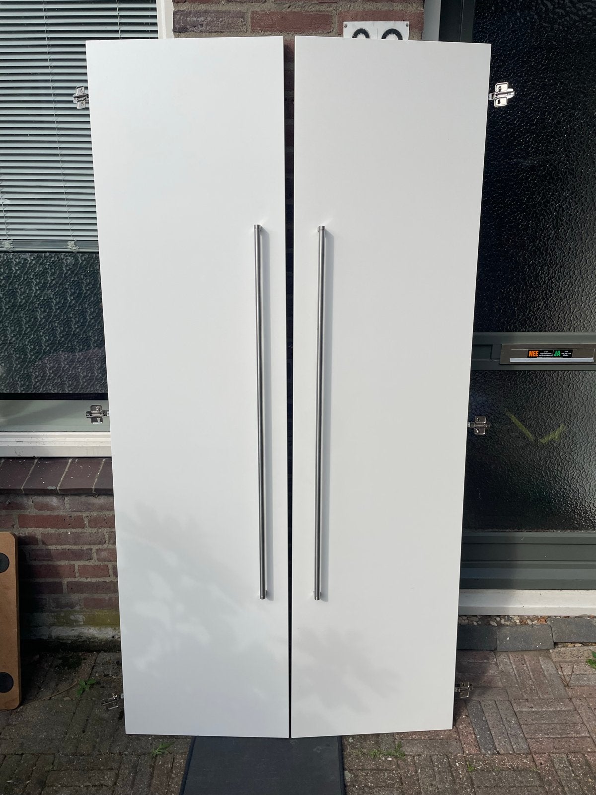 IKEA PAX kastdeuren 201 50 met lange handgrepen, Ophalen, Kunststof, Gebruikt, 200 cm of meer
